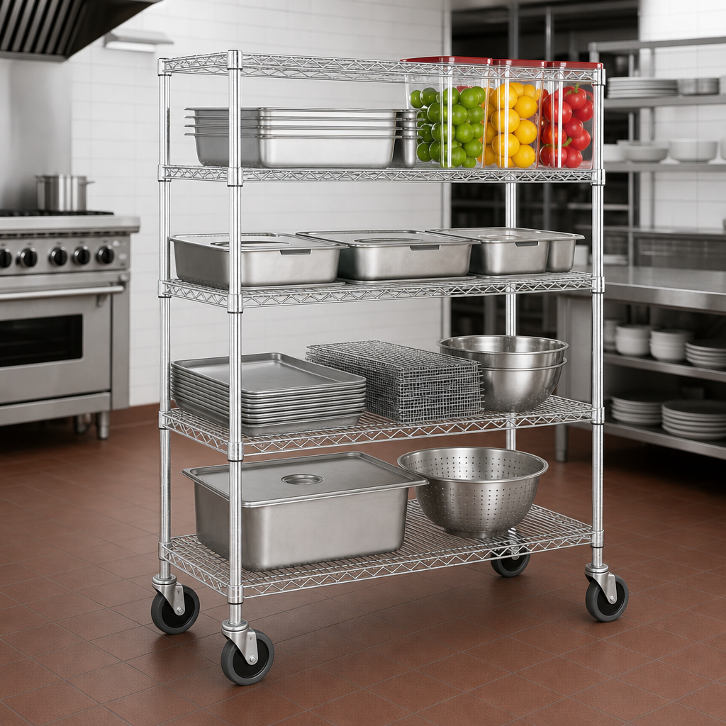 Four-Shelf, Four-Post Design