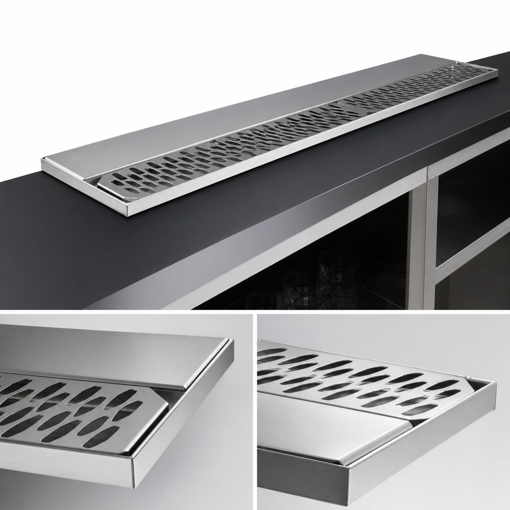 One-Piece Seamless Mounting Deck and Pan