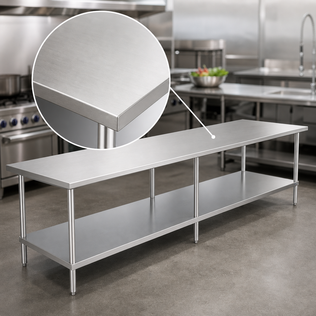 Reinforced Stainless Steel Top