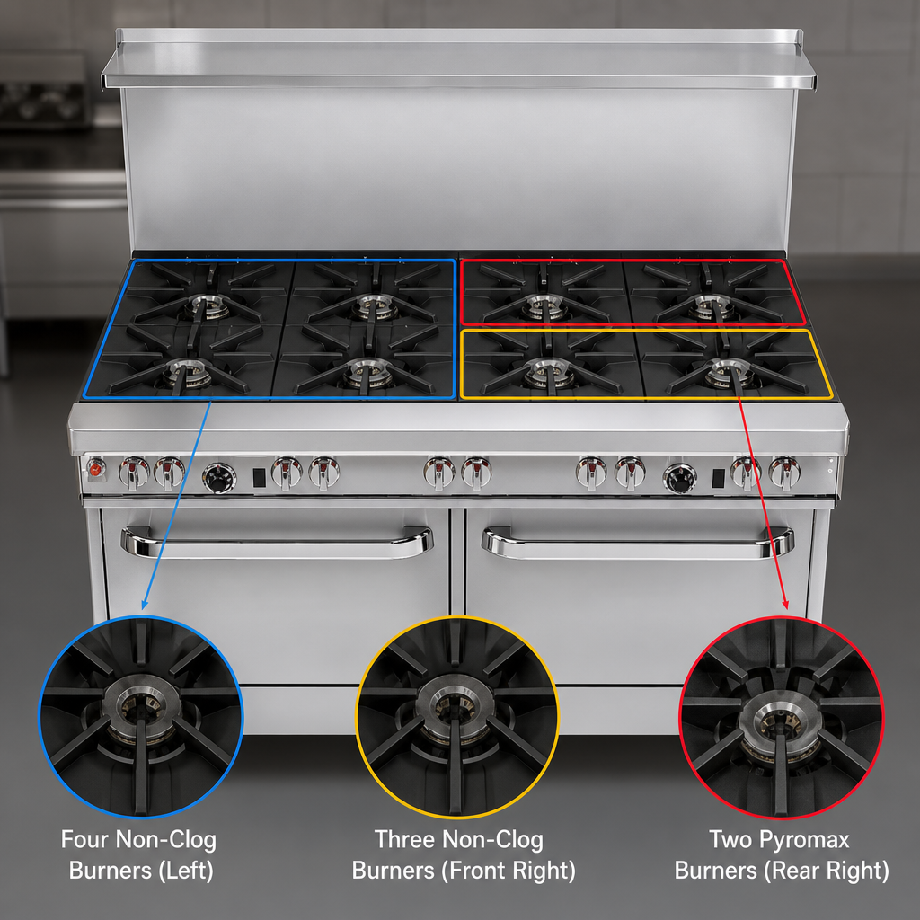 Nine-Burner Configuration
