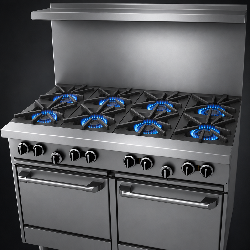 Eight Open Burners