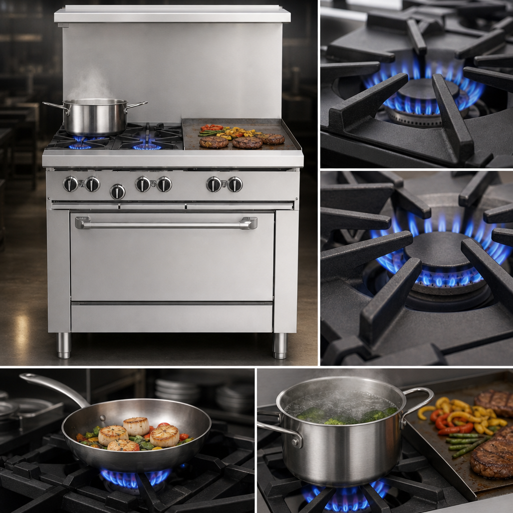 Two 26,000 BTU Open Burners