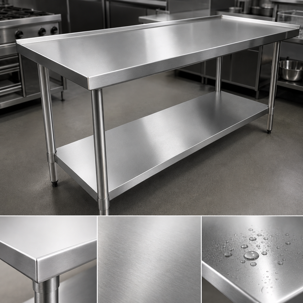 Heavy-Duty Stainless Steel Top