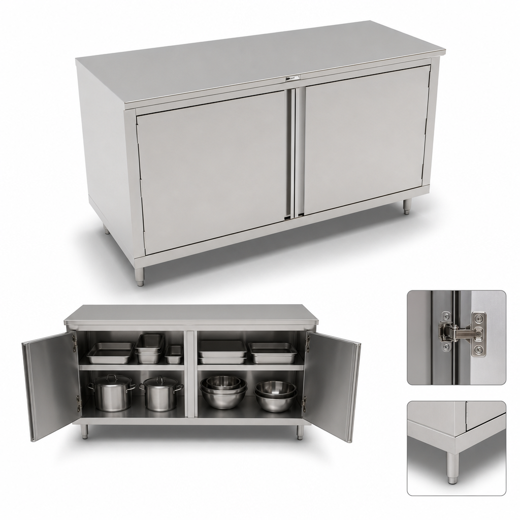 Cabinet Base with Hinged Doors