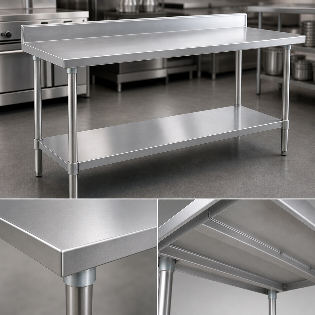 14-Gauge Stainless Steel Top