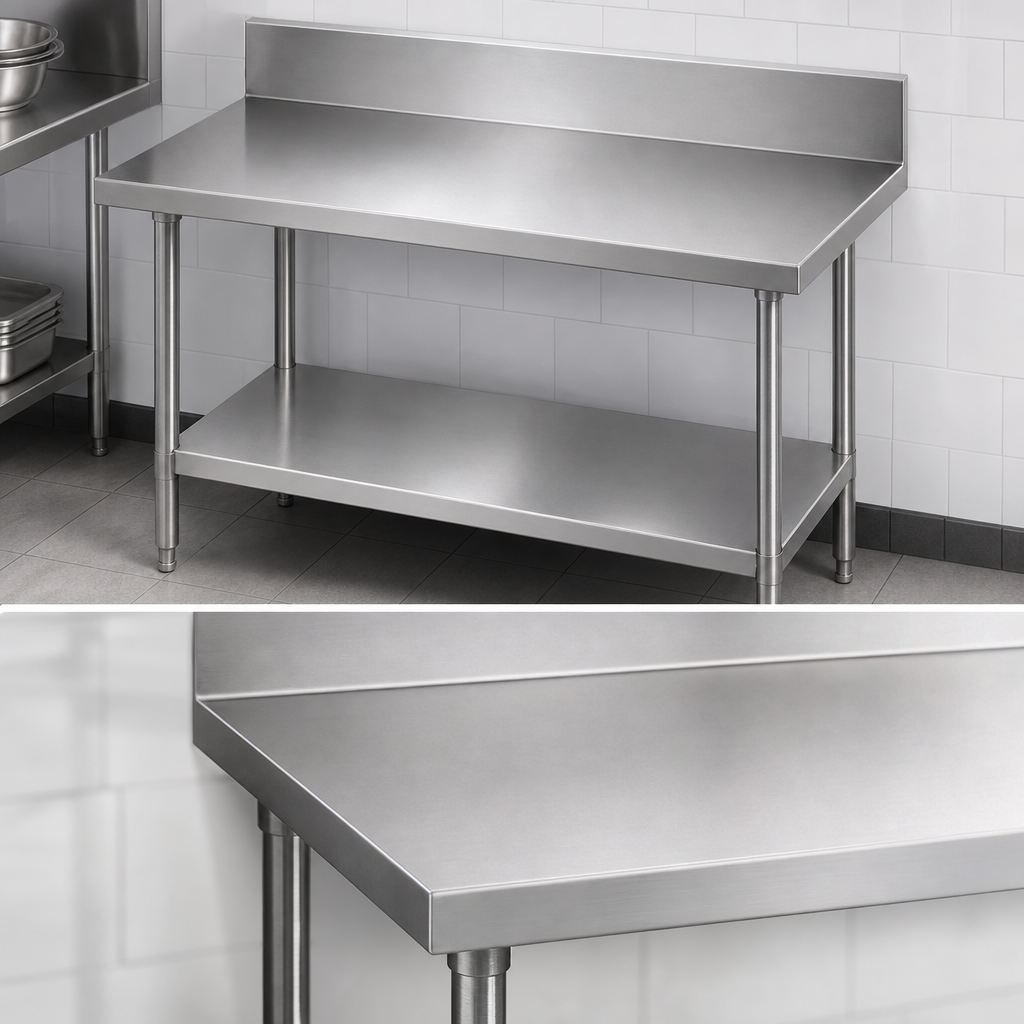 14-Gauge 304 Stainless Steel Top