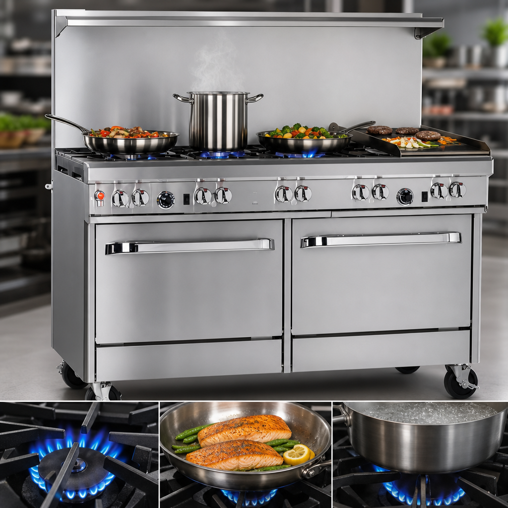 Six Non-Clog Burners