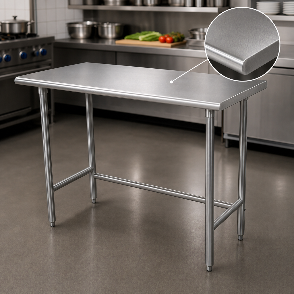 16-Gauge 304 Stainless Steel Top