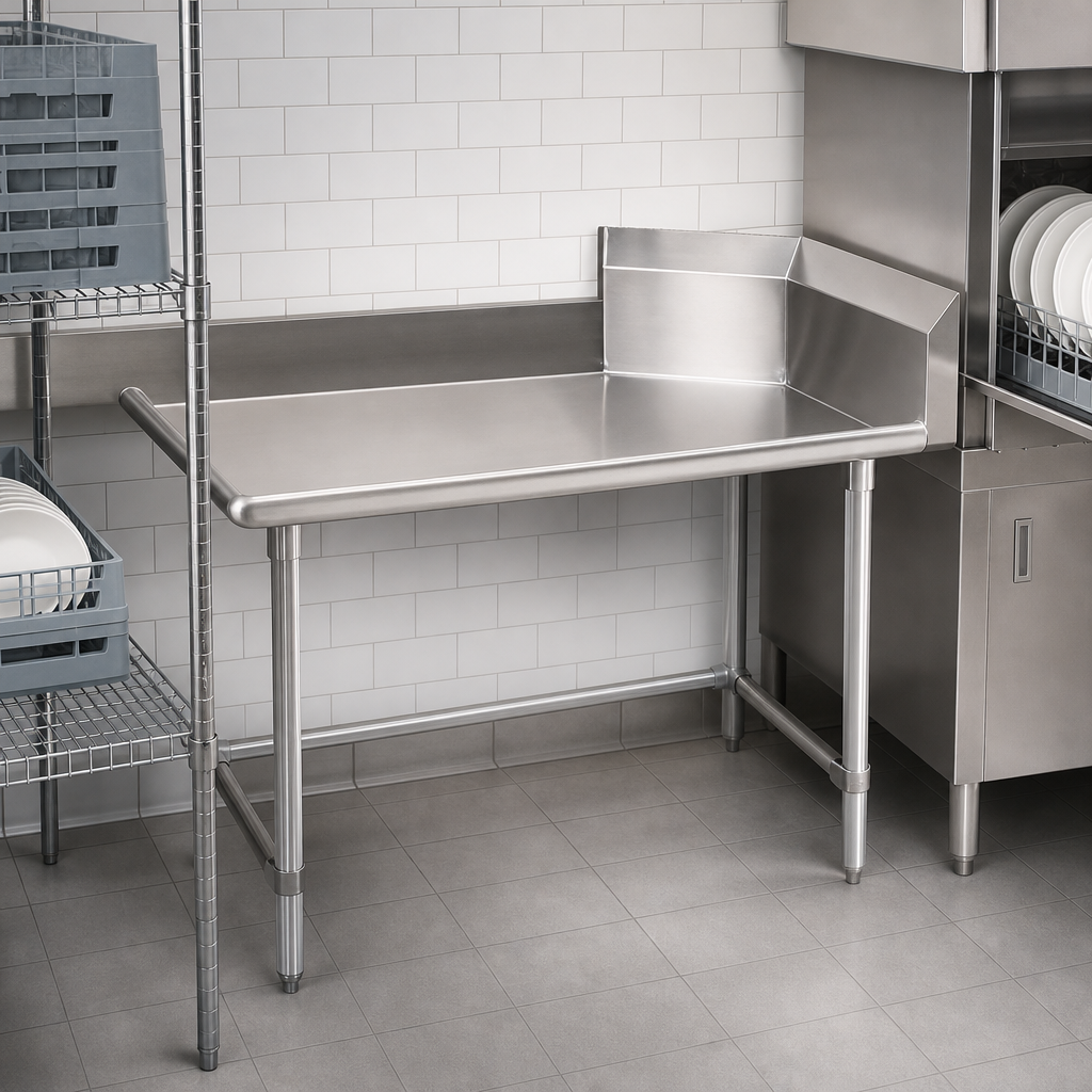 Straight Clean Dishtable Design