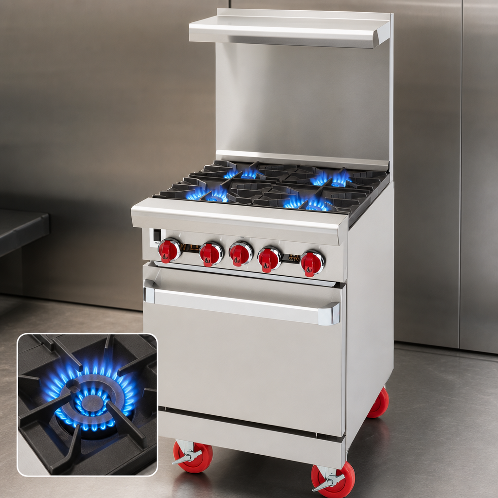 Four Open Burners