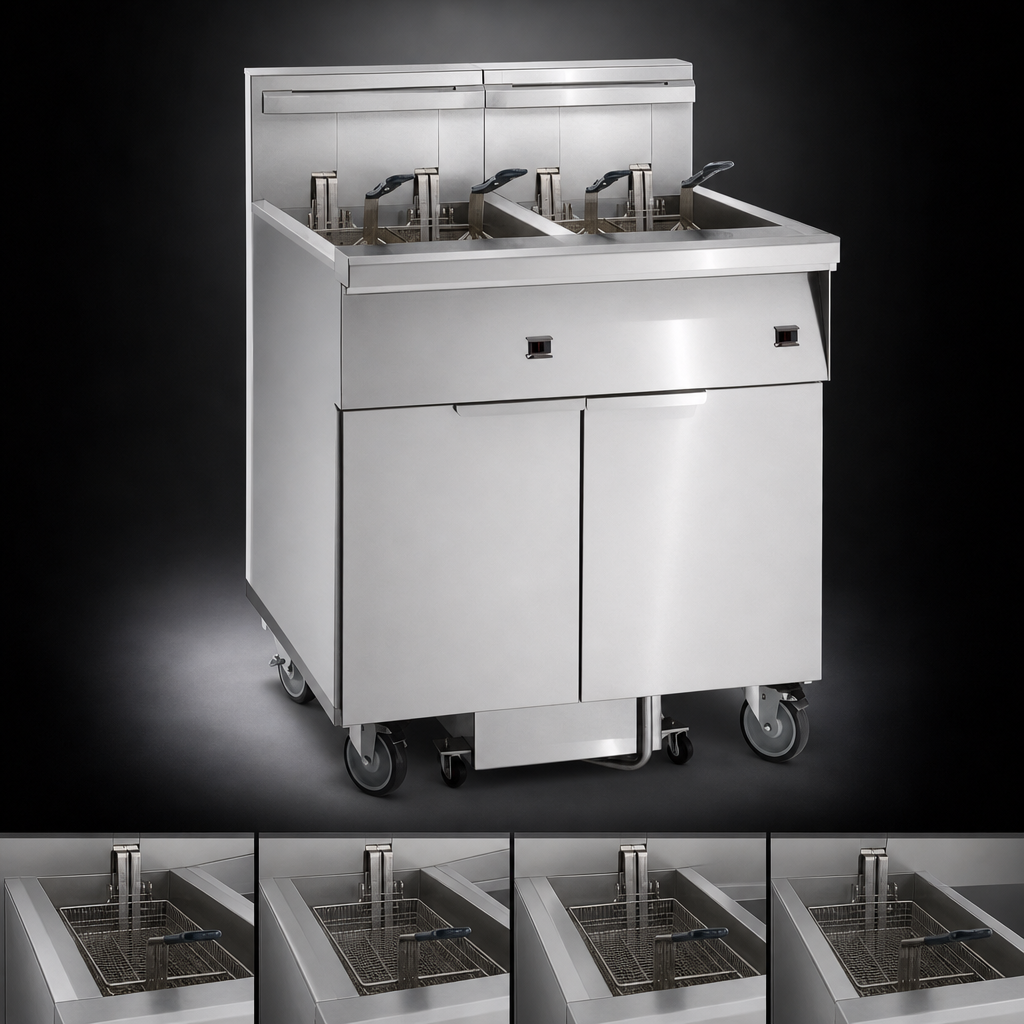 Four-Battery Fryer Design
