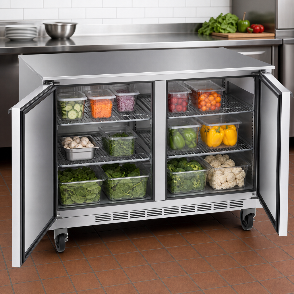 Two-Section Undercounter Storage