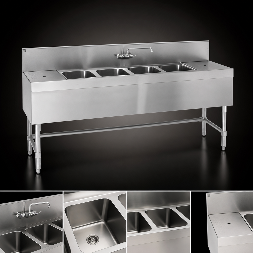 Four Sink Compartments