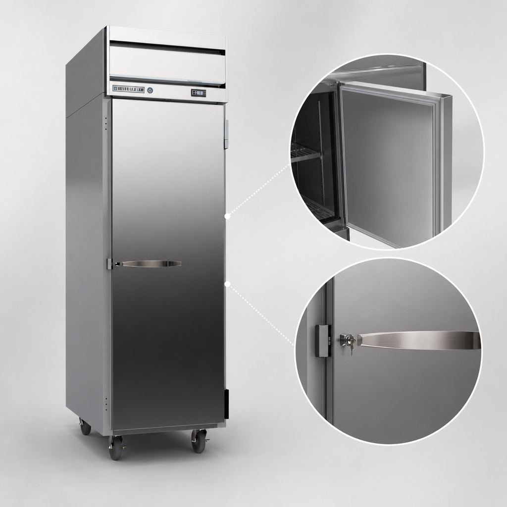 Right-Hand Solid Hinged Door with Lock