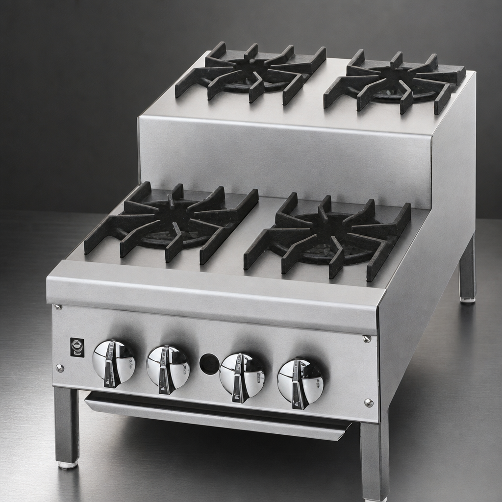 Four-Burner Step-Up Layout