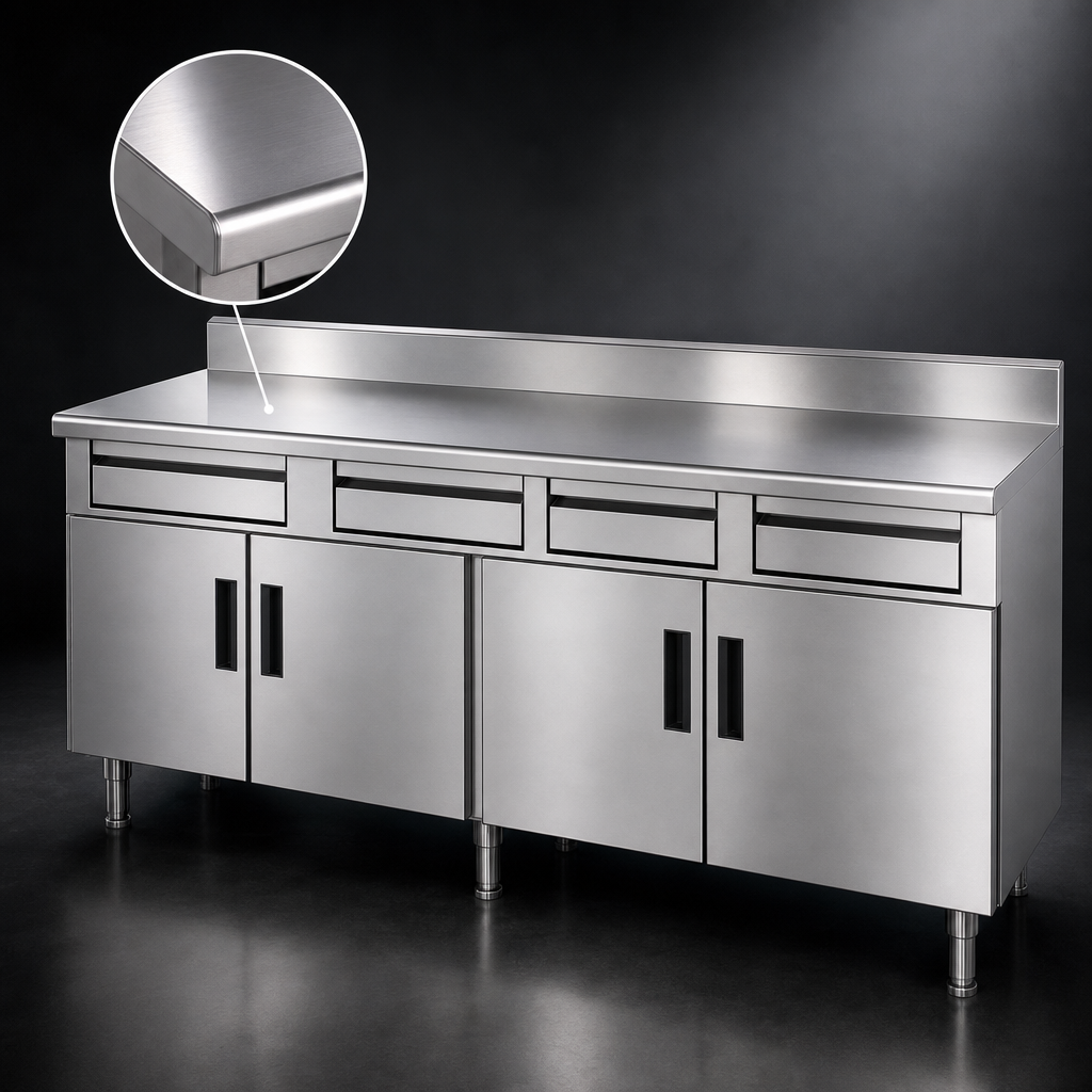 14-Gauge 304 Stainless Steel Top