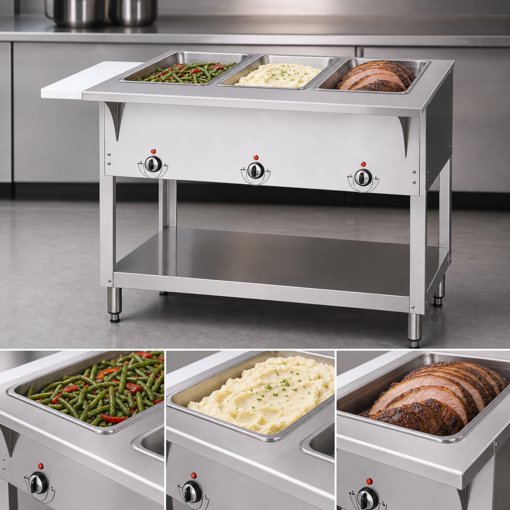 Three Sealed Hot Food Wells