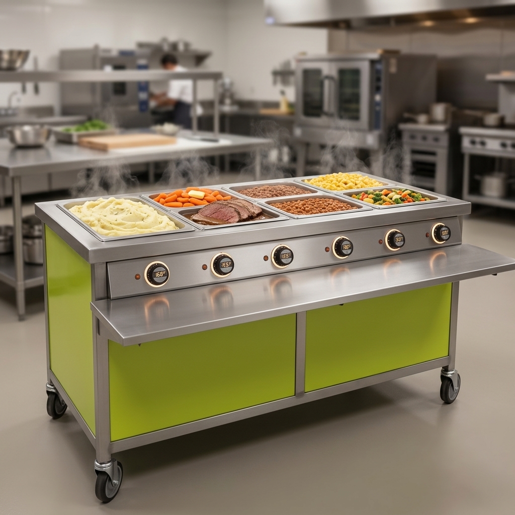 Effortlessly maintain diverse hot dishes at their ideal temperatures with individual thermostatic controls for each well.