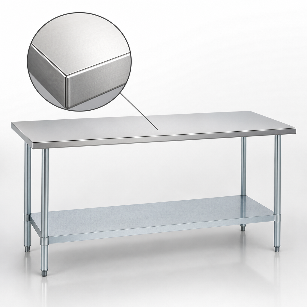 16-Gauge Stainless Steel Top