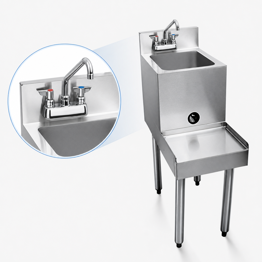 Left-Side Deck-Mounted Faucet