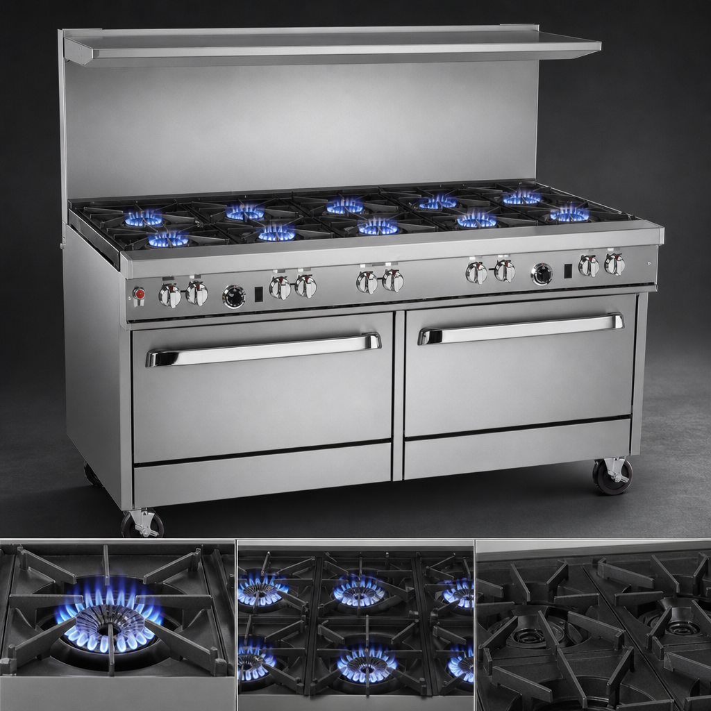 Eight Open Burners