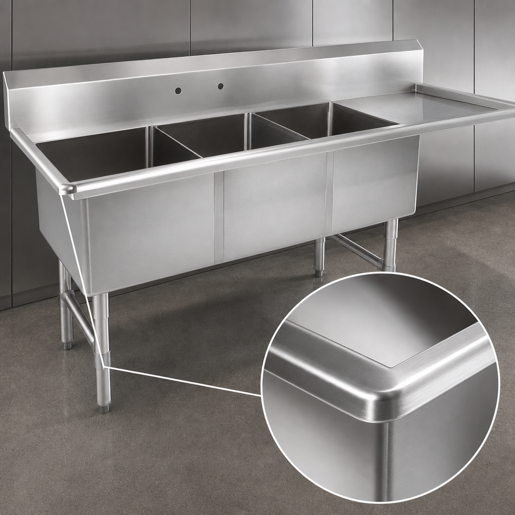 16-Gauge Stainless Steel Construction