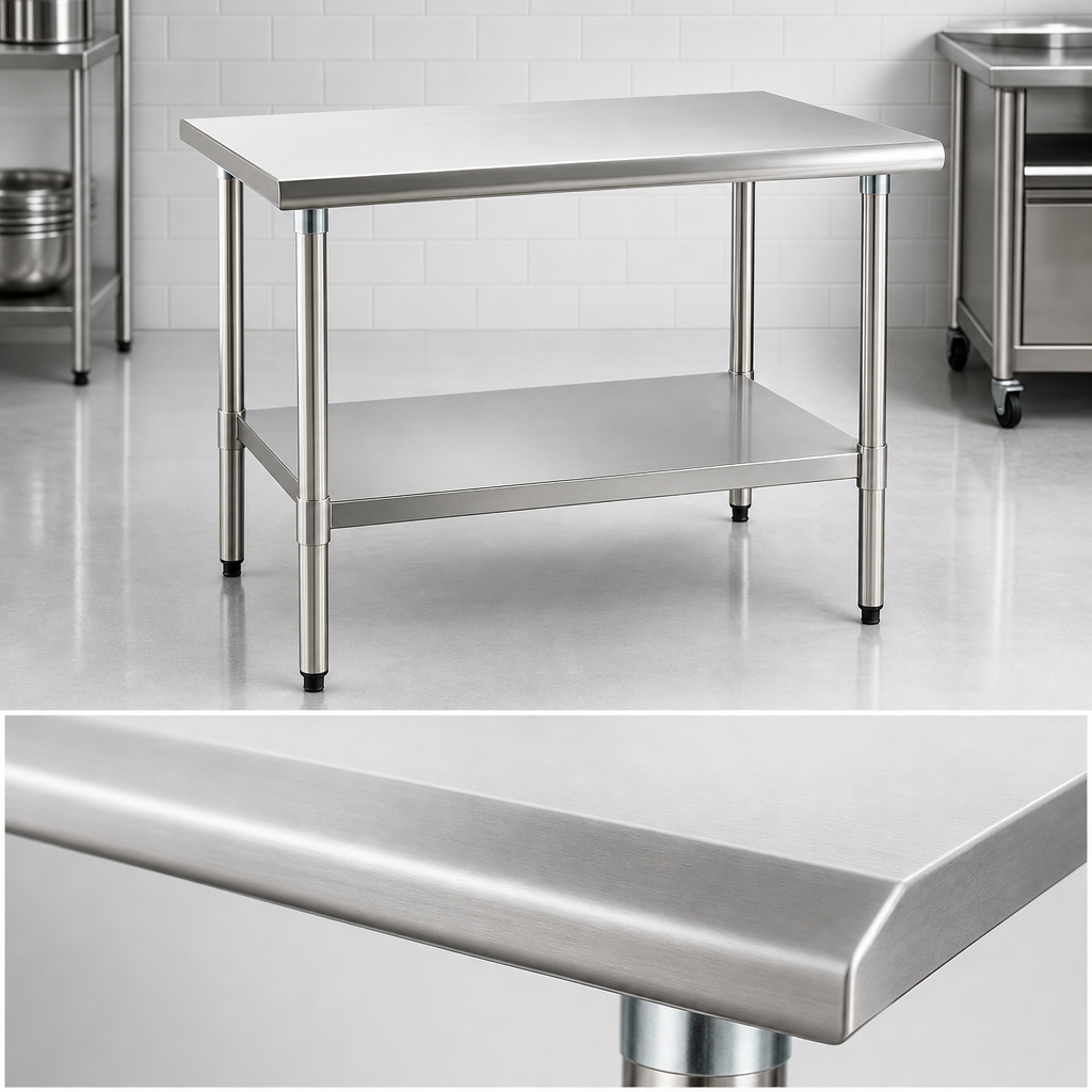 16-Gauge 300-Series Stainless Steel Top