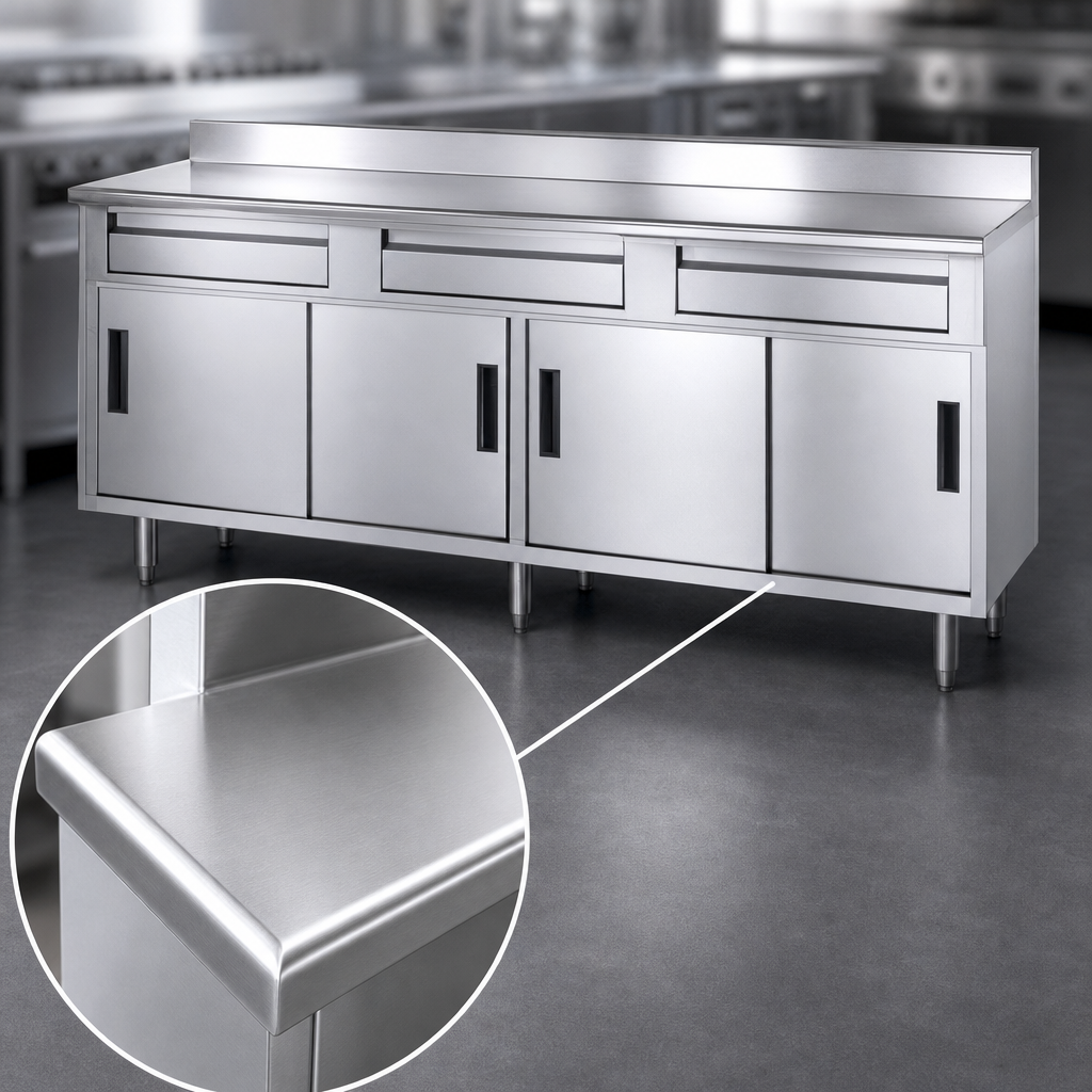 14-Gauge 304 Stainless Steel Top