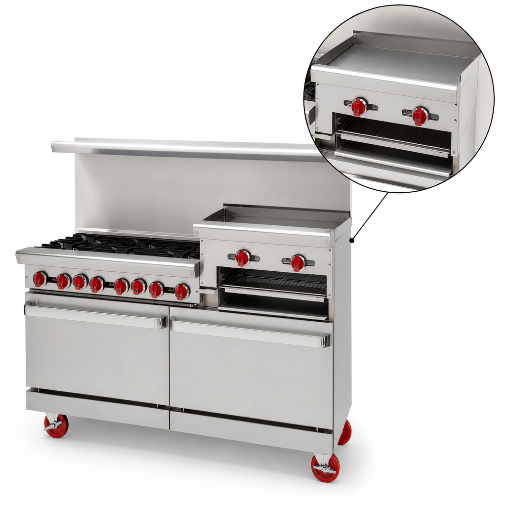 Raised Griddle/Broiler