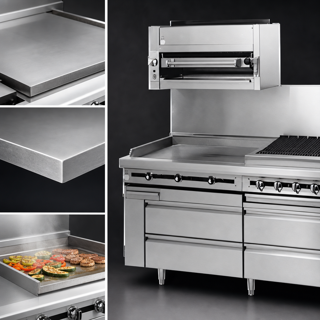 Thick Polished Steel Griddle Plate