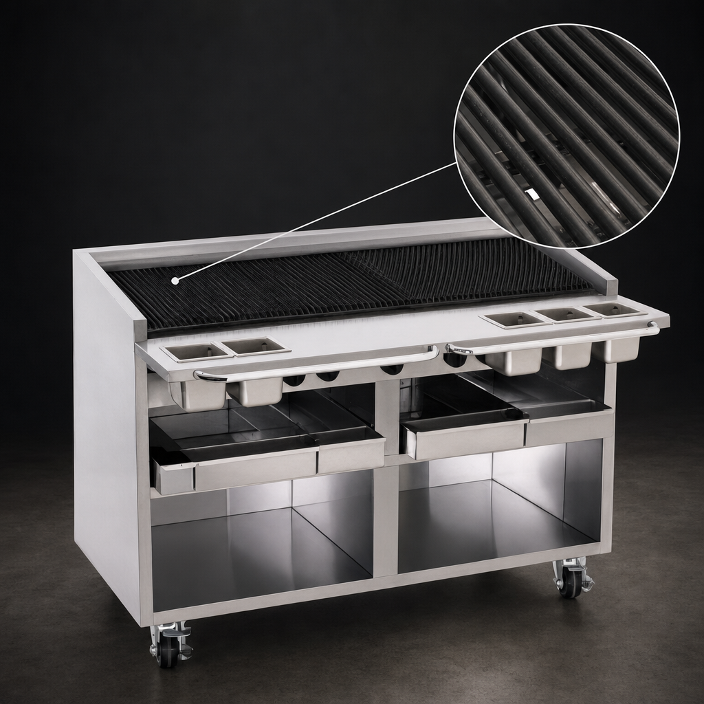 Free Floating Round Rod Top Grate