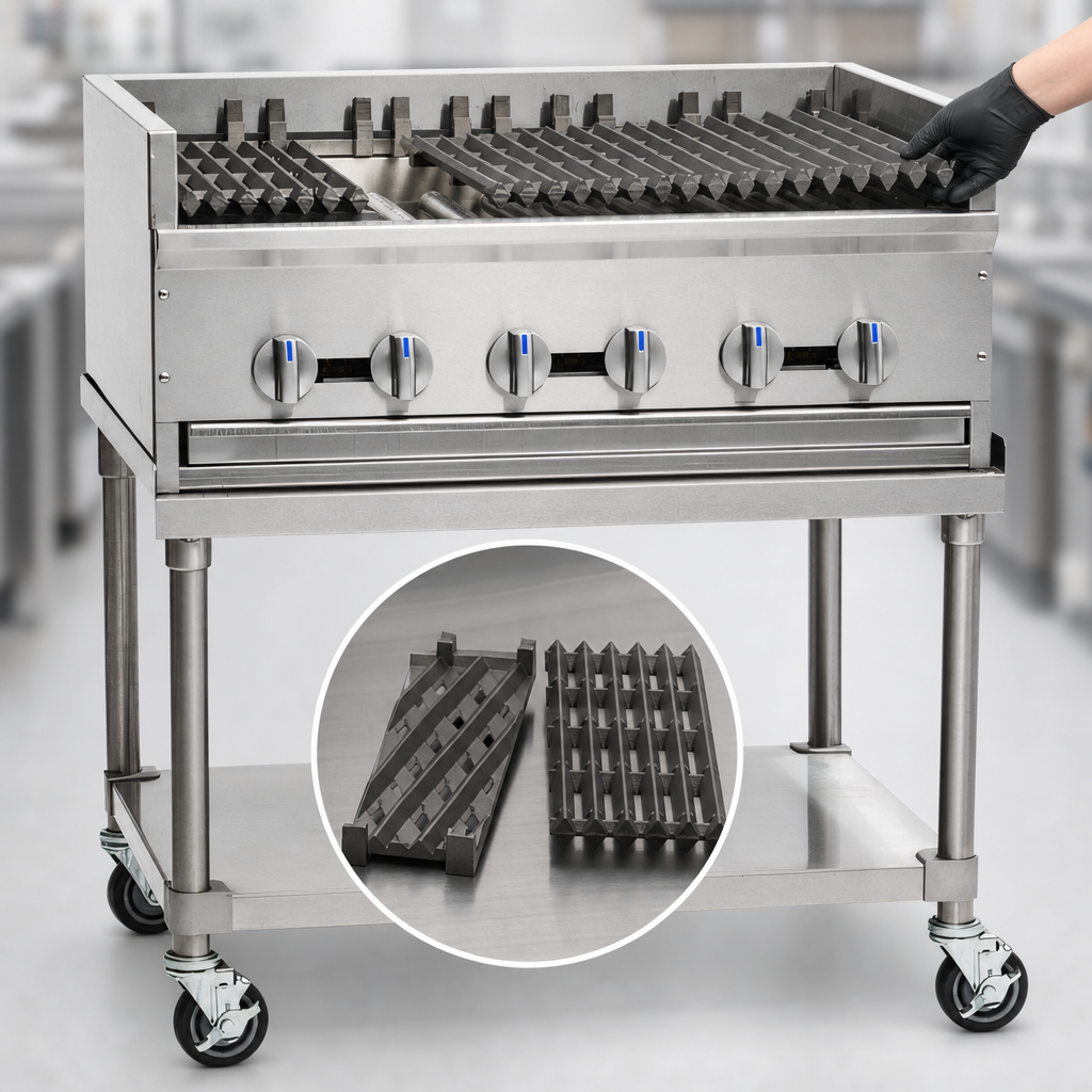 Removable Cast Iron Radiant Covers
