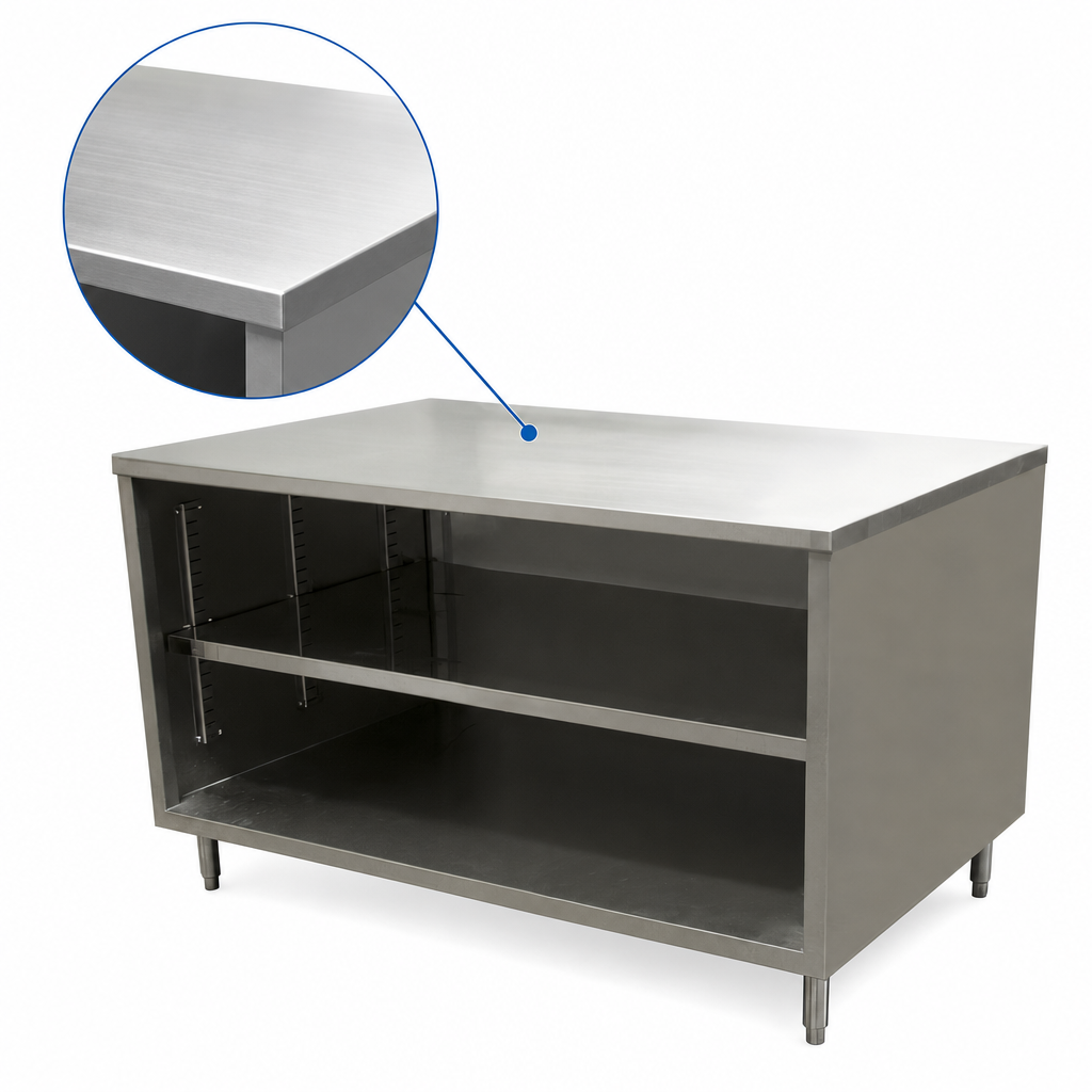 16-Gauge 304 Stainless Steel Top