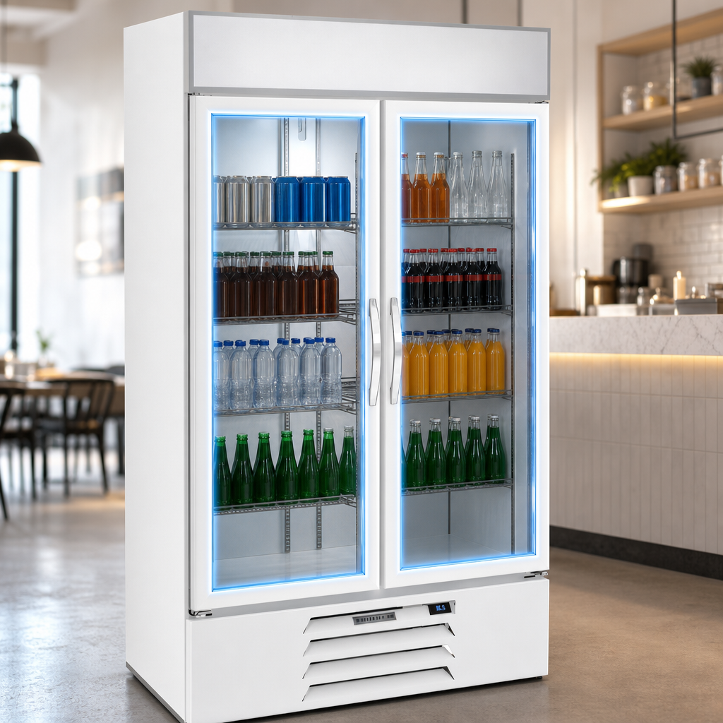 Double-Pane Hinged Glass Doors