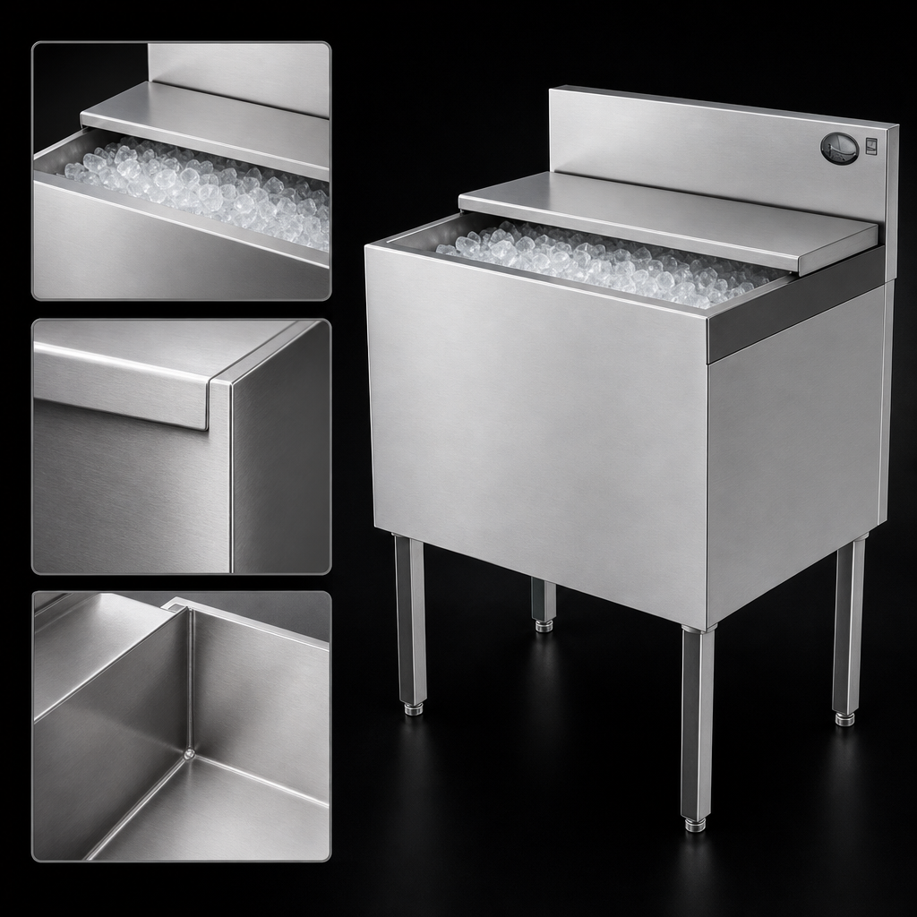 Stainless Steel Ice Bin
