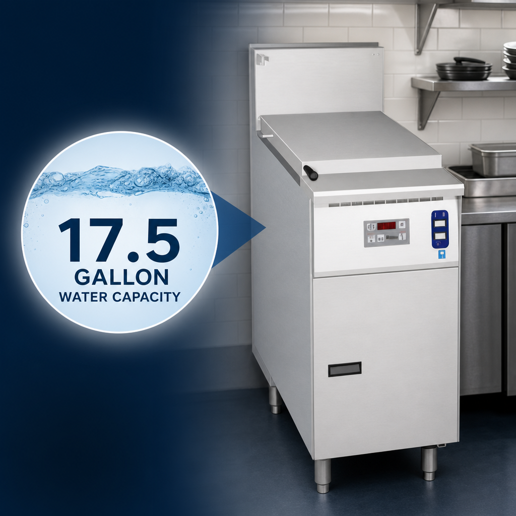 17.5-Gallon Water Capacity