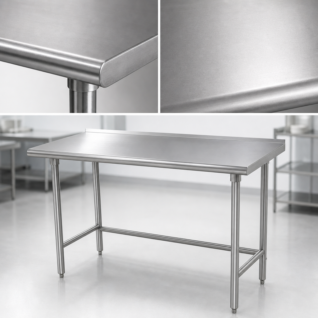 16-Gauge 304 Stainless Steel Top