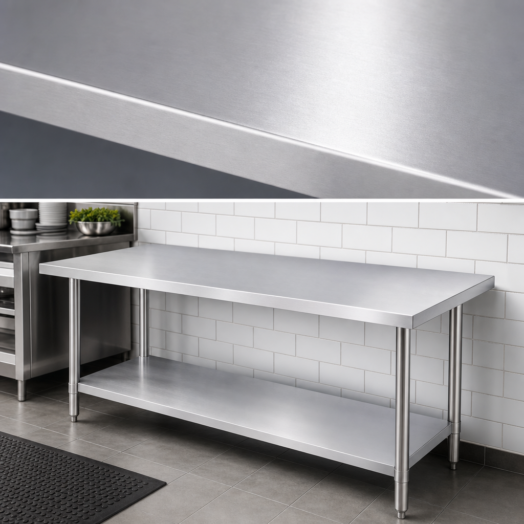 16-Gauge 300-Series Stainless Steel Top