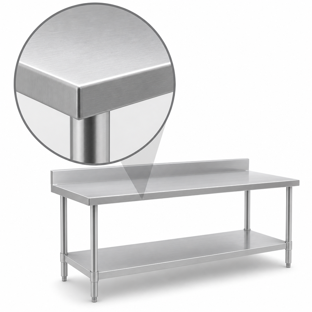 14-Gauge Stainless Steel Top