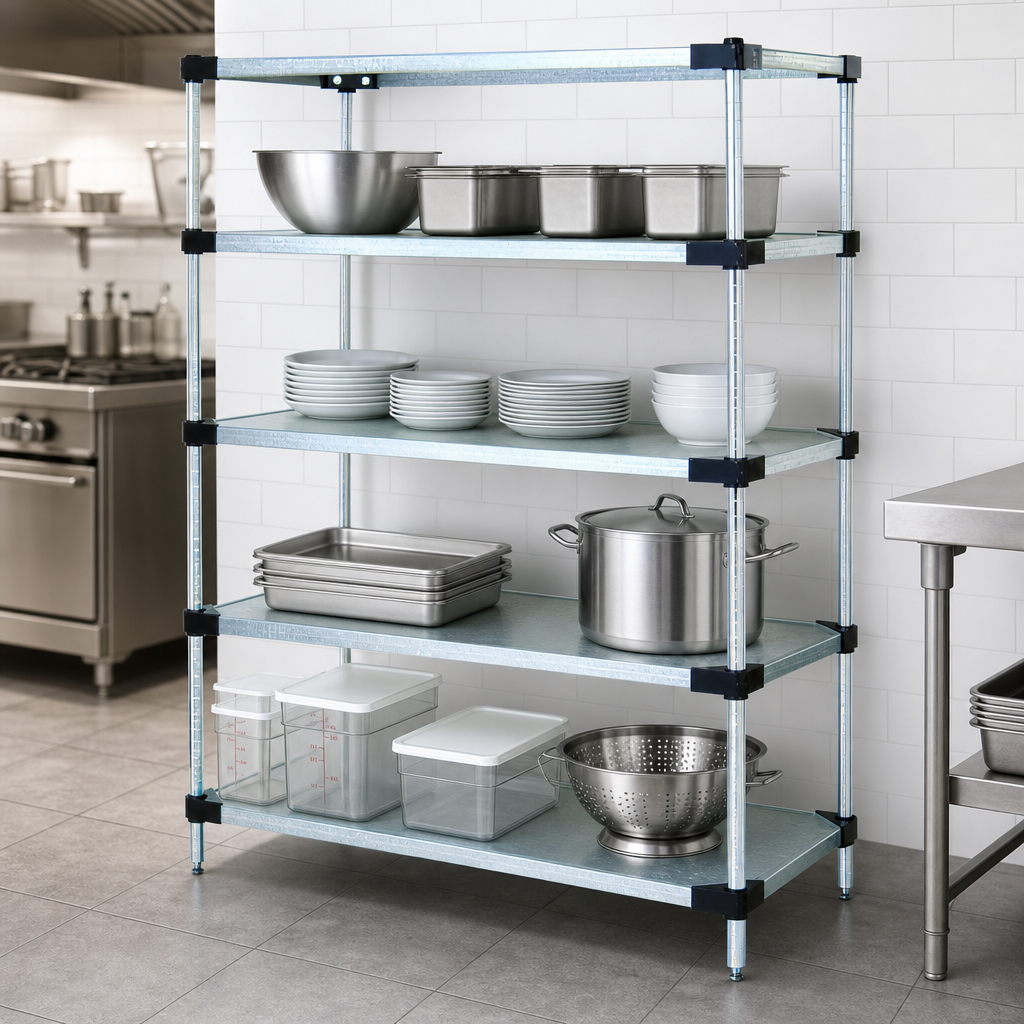 Four Solid Shelves