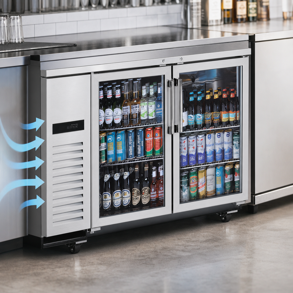 Side-Mounted, Front-Breathing Refrigeration