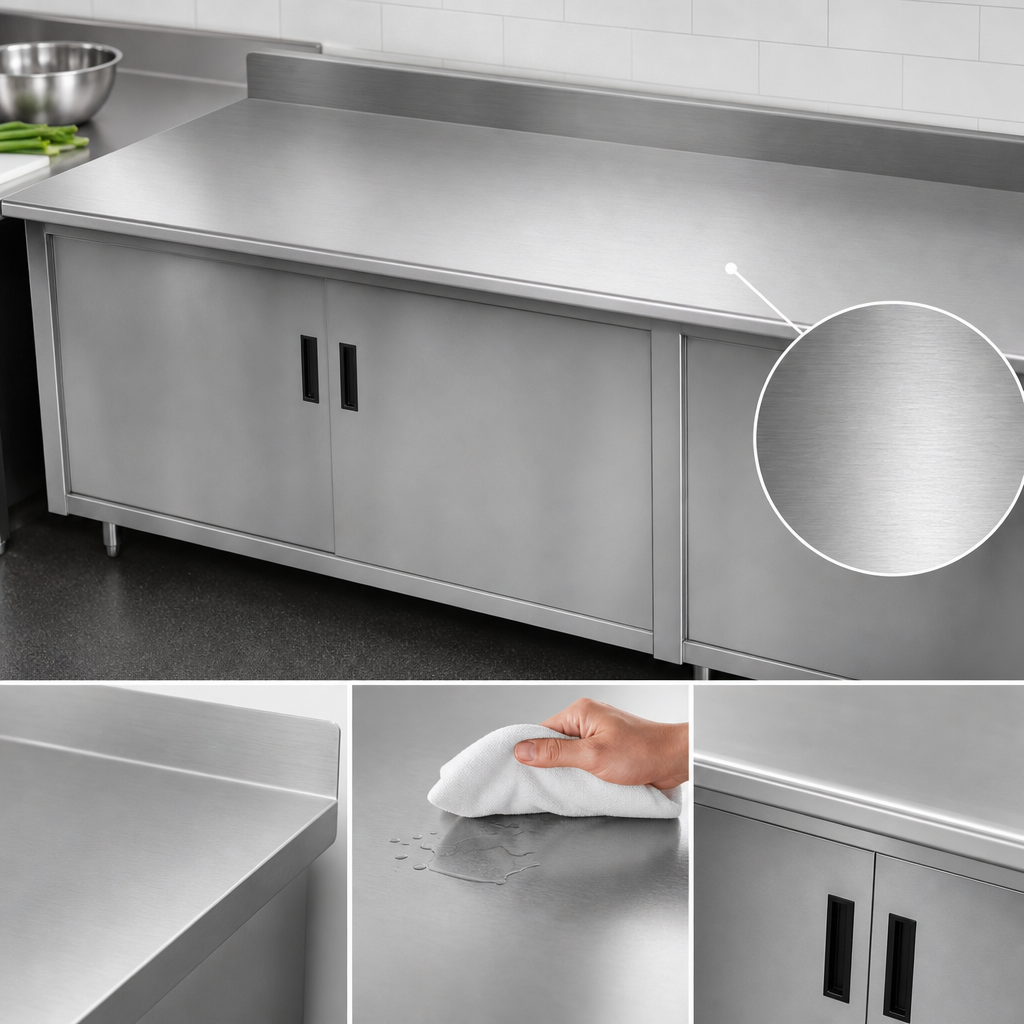 16-Gauge 304 Stainless Steel Top