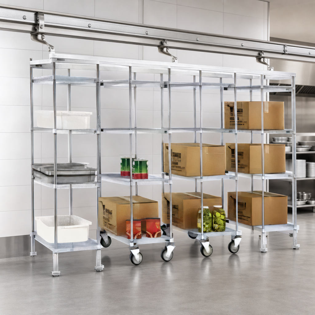 Overhead Track Storage System