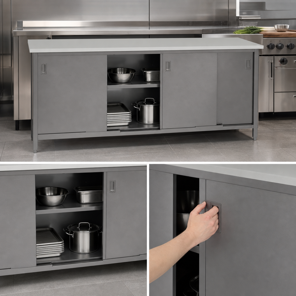 Cabinet Base With Sliding Doors