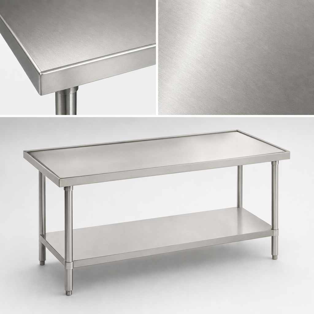 14-Gauge 304 Stainless Steel Top