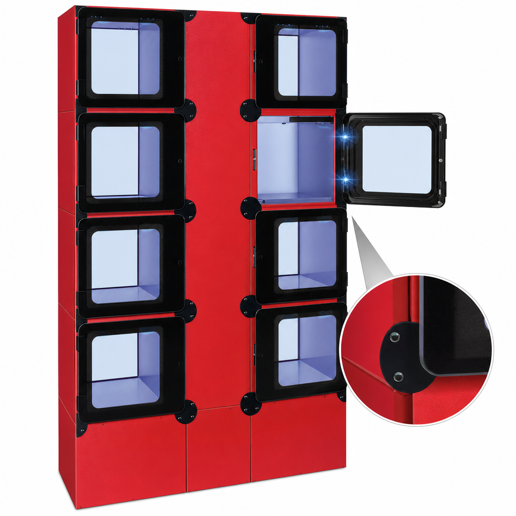 Magnetically Locked Hinged Doors