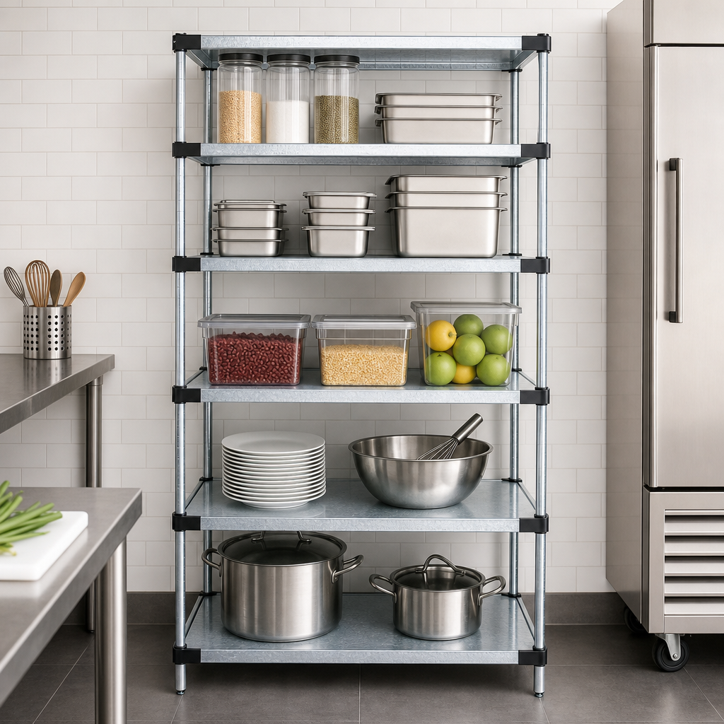 Five Solid Shelves Included