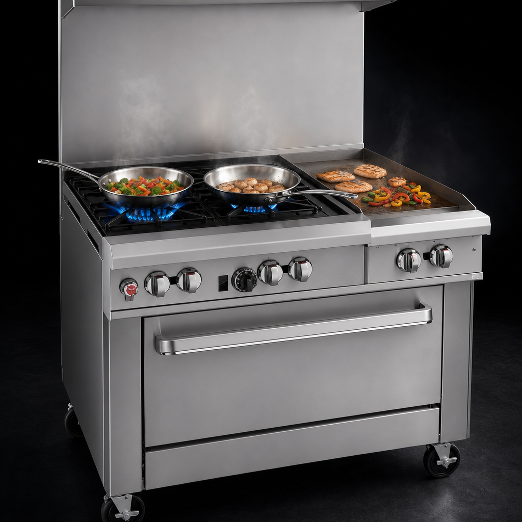 Two Non-Clog Open Burners