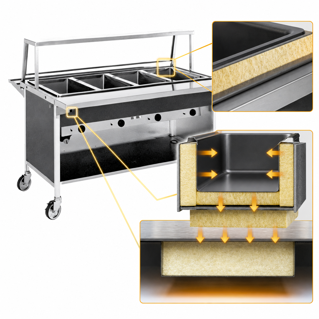 Fully Insulated Hot Food Wells