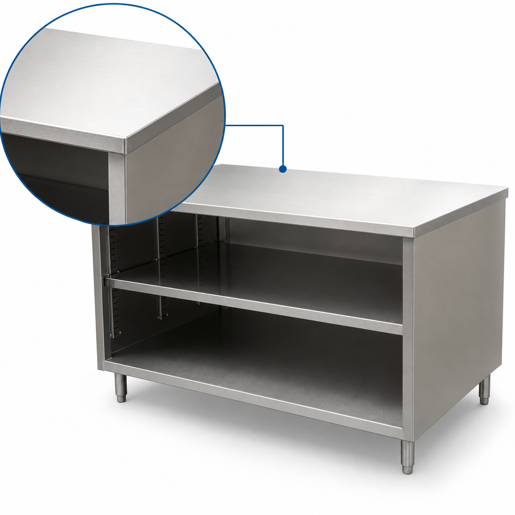 14-Gauge Stainless Steel Top